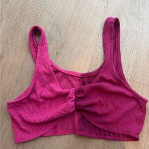 Women's Pink Textured Bralette